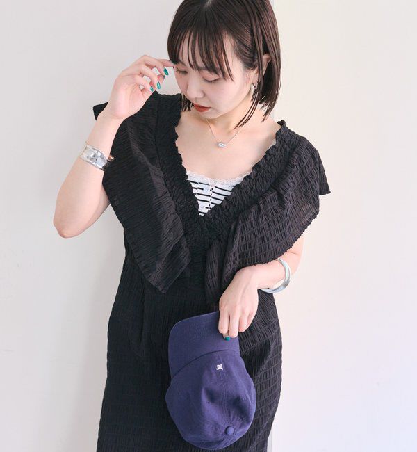  「シャーリングスクエアワンピース」|ワンピース|