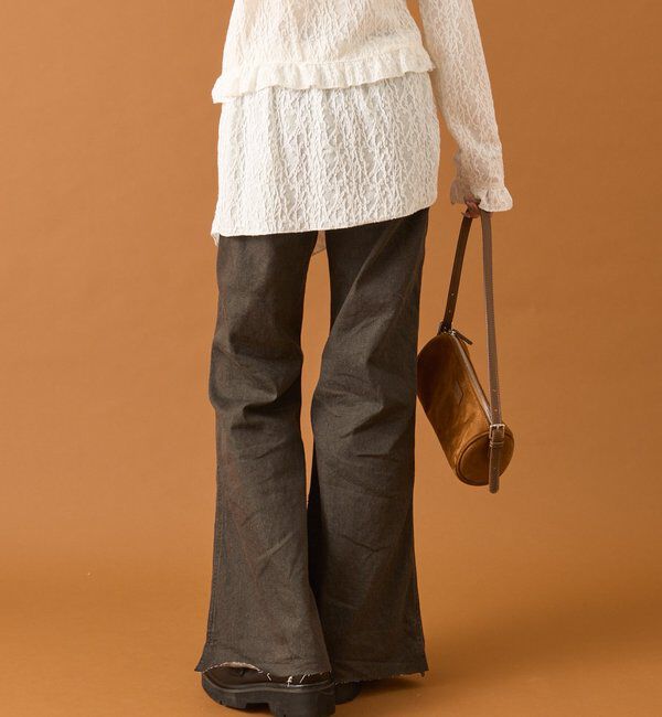  「スリットフレアデニム」|デニム|