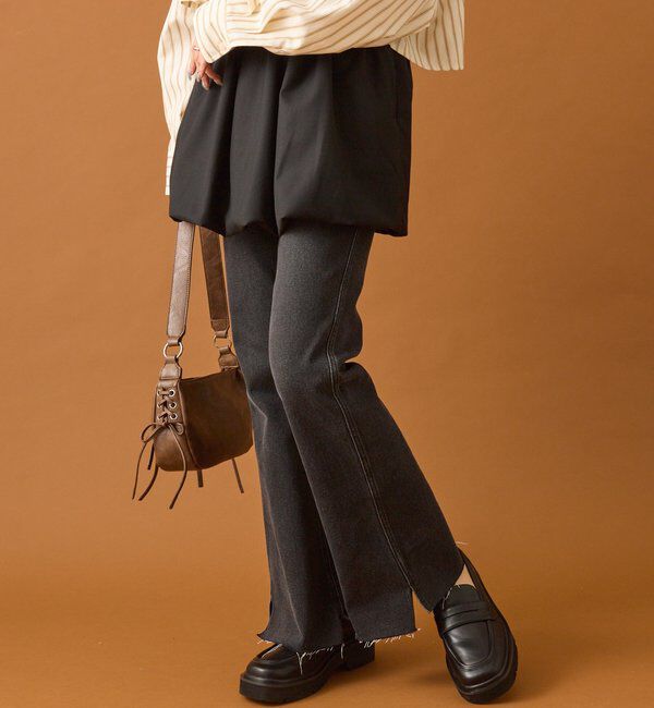  「スリットフレアデニム」|デニム|