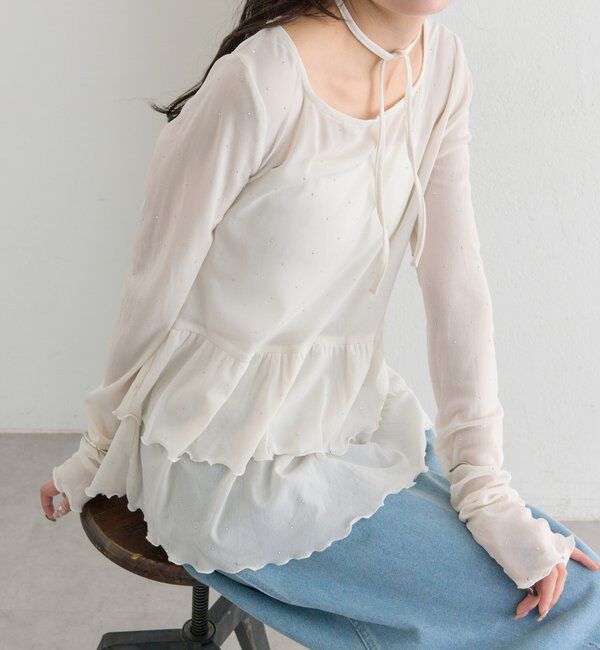  「ドットティアードプルオーバー」|Tシャツ・カットソー|