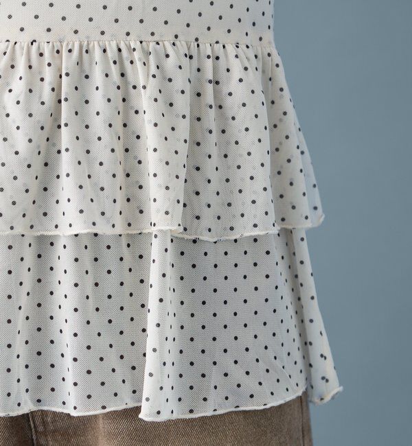  「ドットティアードプルオーバー」|Tシャツ・カットソー|