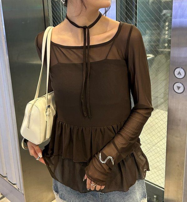  「ドットティアードプルオーバー」|Tシャツ・カットソー|