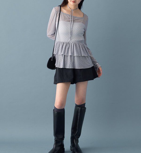  「ドットティアードプルオーバー」|Tシャツ・カットソー|