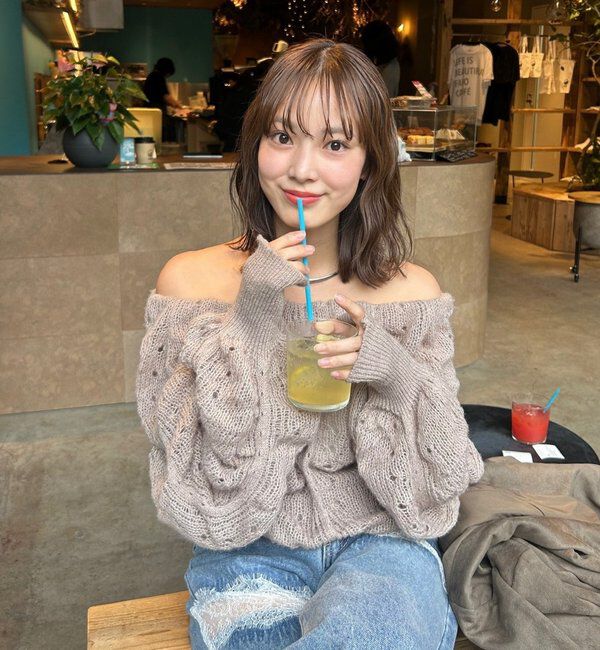  「ウェーブシアーホイップニット」|ニット・セーター|