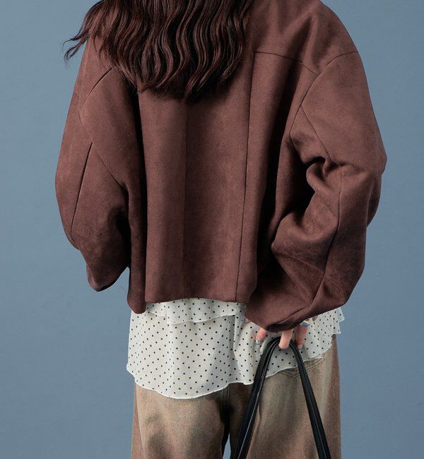  「フェイクスウェードショートブルゾン」|その他|