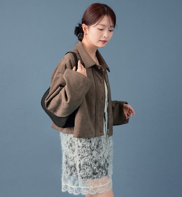  「フェイクスウェードショートブルゾン」|その他|