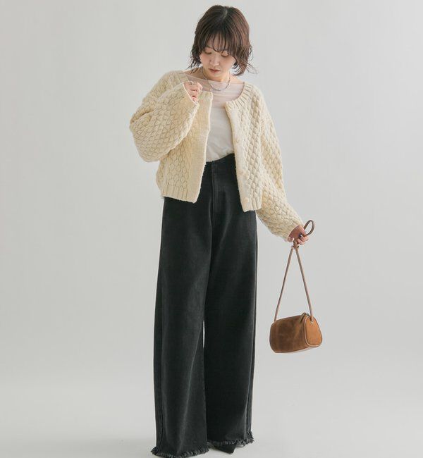  「ポコポコニットカーディガン」|カーディガン|