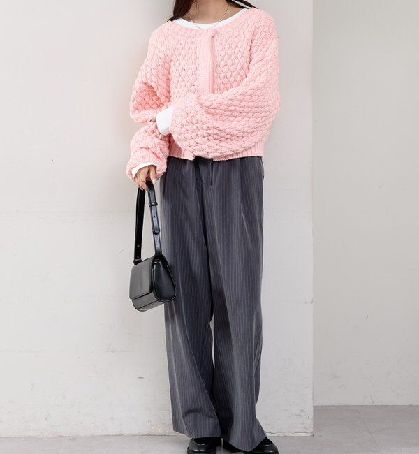  「ポコポコニットカーディガン」|カーディガン|