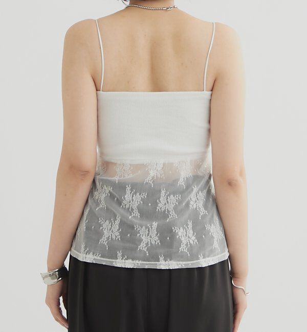  「切り替えレース キャミソール」|キャミソール|