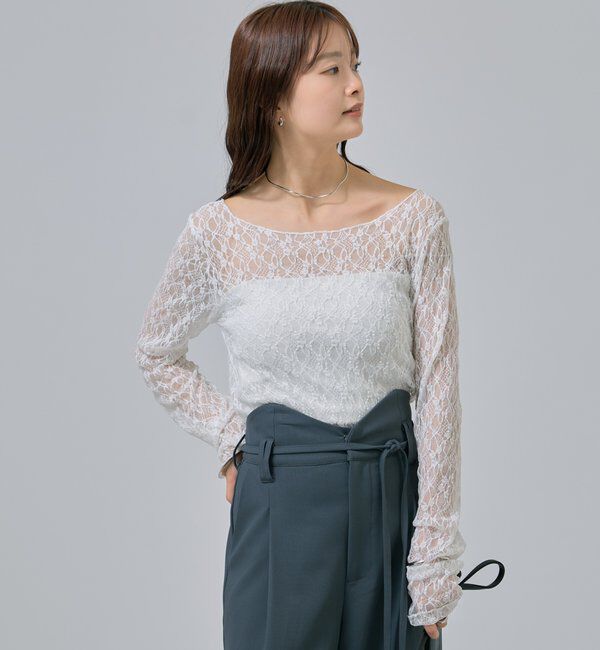  「レースプルオーバー」|Tシャツ・カットソー|