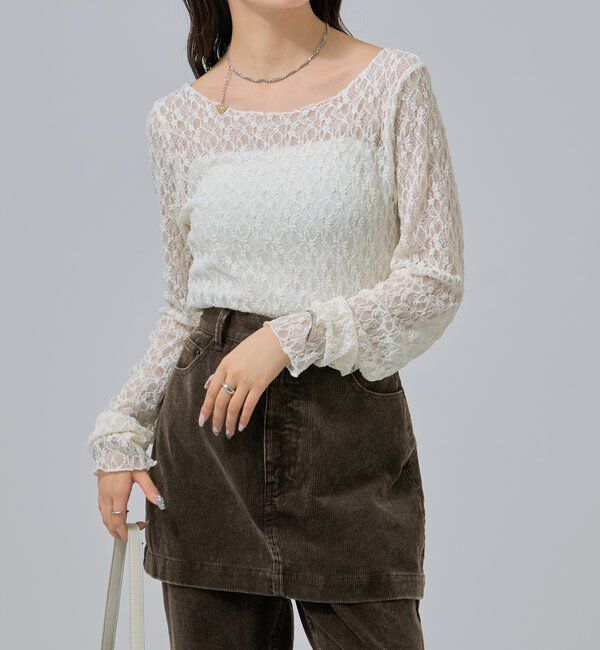  「レースプルオーバー」|Tシャツ・カットソー|