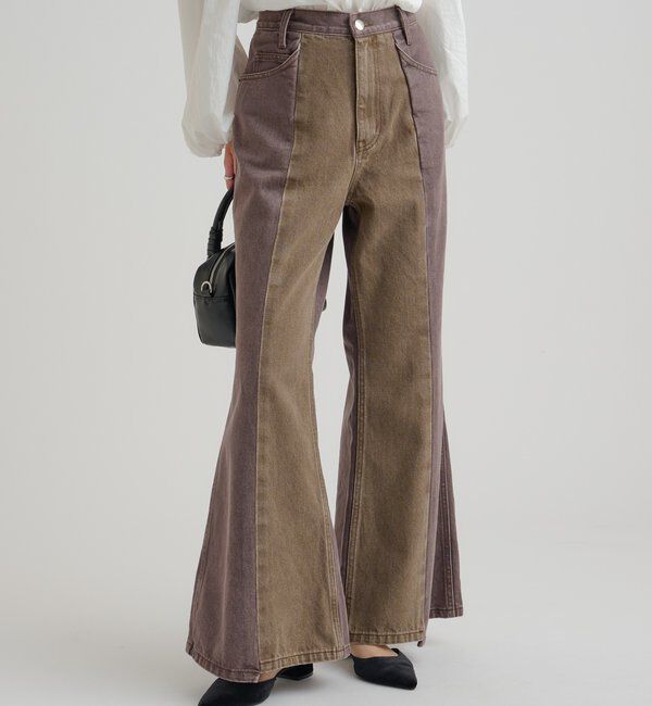  「ビューティーフレアデニム」|デニム|ブラウン