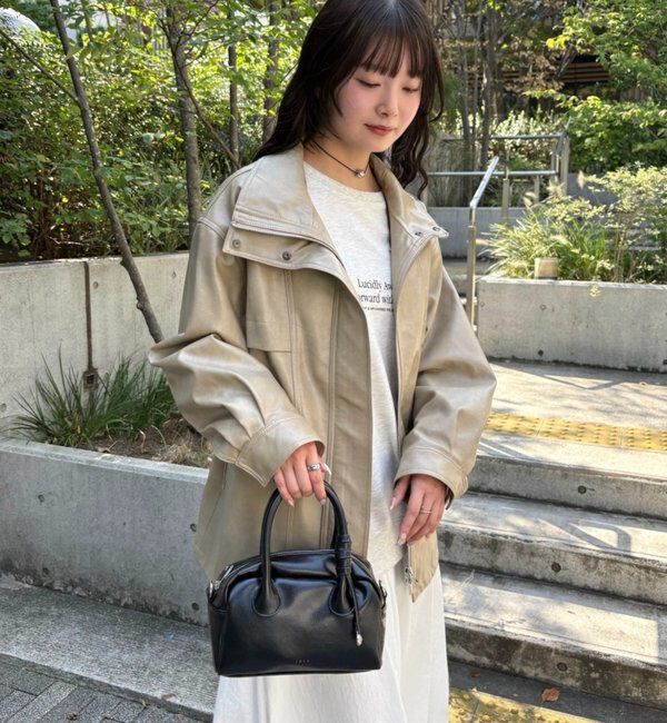  「ドロストフェイクレザーブルゾン」|ブルゾン・スタジャン|