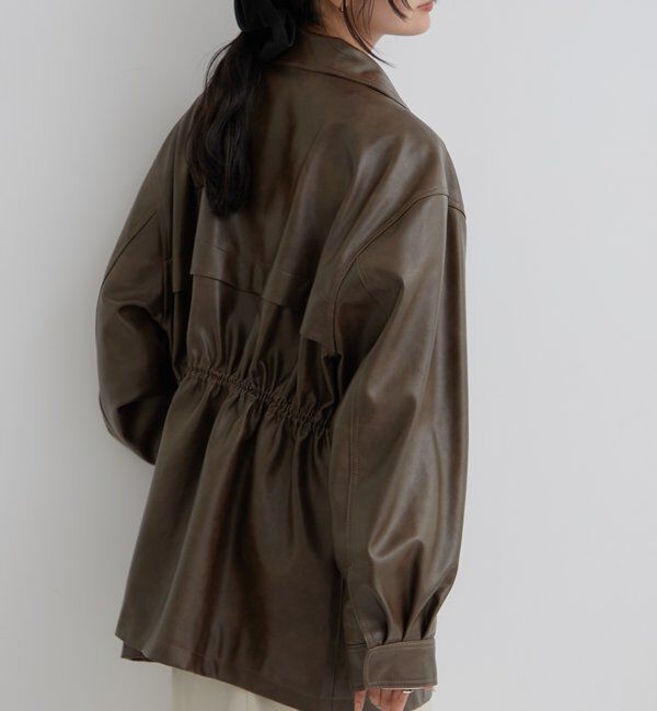  「ドロストフェイクレザーブルゾン」|ブルゾン・スタジャン|