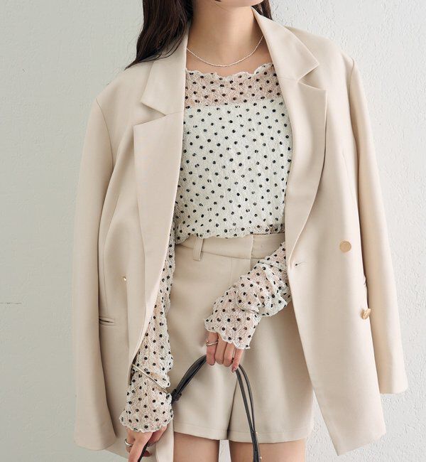  「ドットレースプルオーバー」|Tシャツ・カットソー|