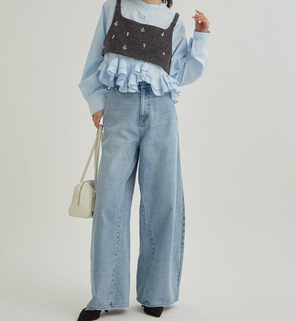  「ウェーブフリルブラウス」|シャツ・ブラウス|