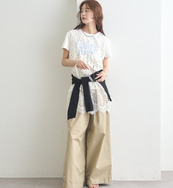  「レースサテンキャミソール」|シャツ・ブラウス|