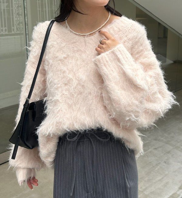  「ふわふわシャギーニット」|ニット・セーター|