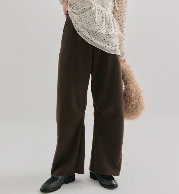  「【年間総売上1位！】裏起毛カーブスウェットパンツ」|チノ|