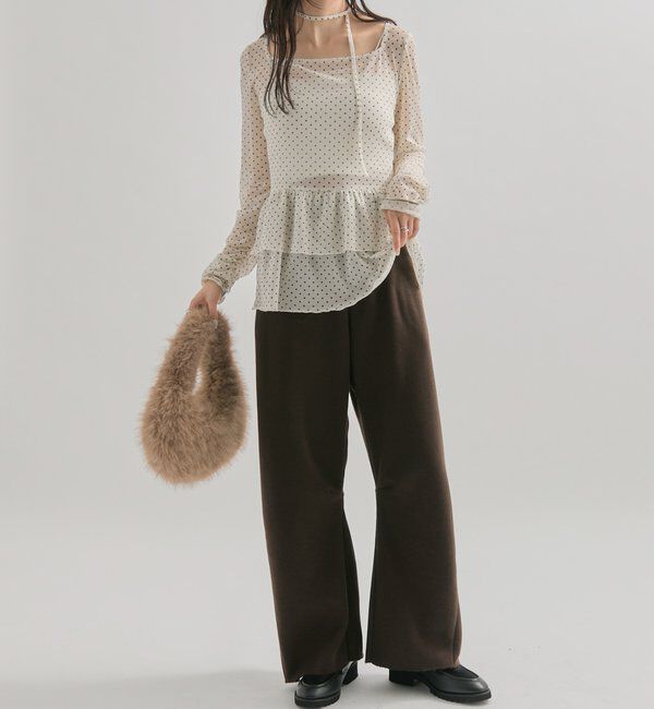  「【年間総売上1位！】裏起毛カーブスウェットパンツ」|チノ|