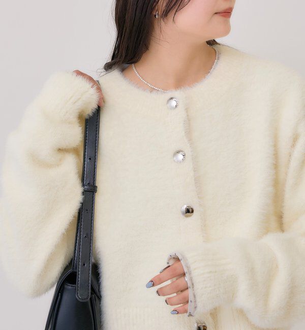 「ミンクライクジャケットカーディガン」|カーディガン|