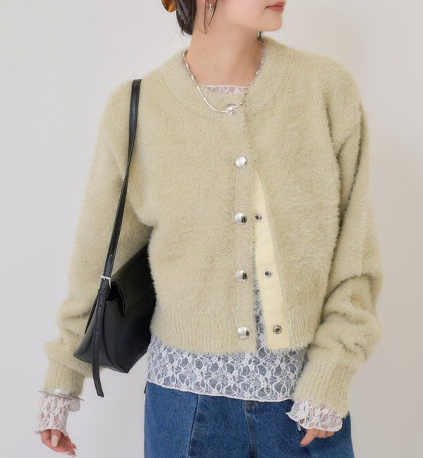  「ミンクライクジャケットカーディガン」|カーディガン|