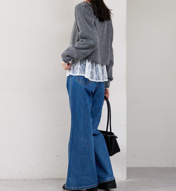  「レースドッキングロンT」|Tシャツ・カットソー|