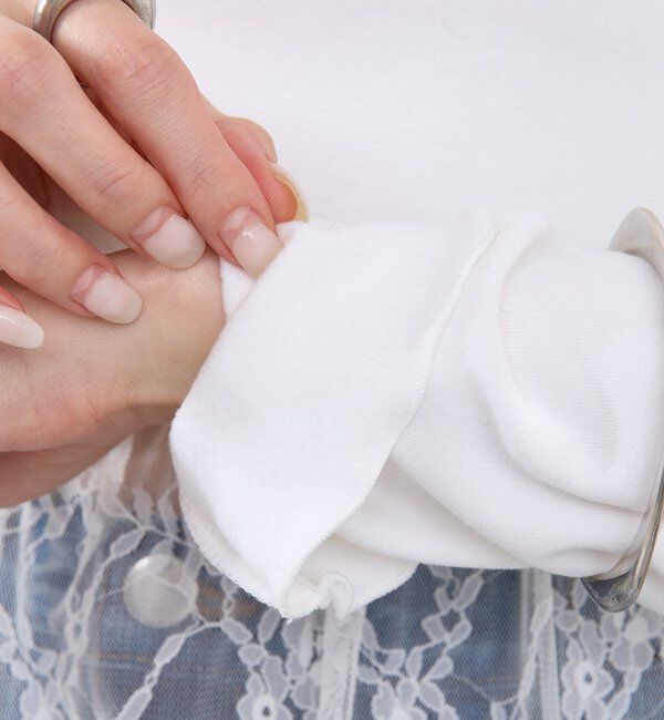  「レースドッキングロンT」|Tシャツ・カットソー|