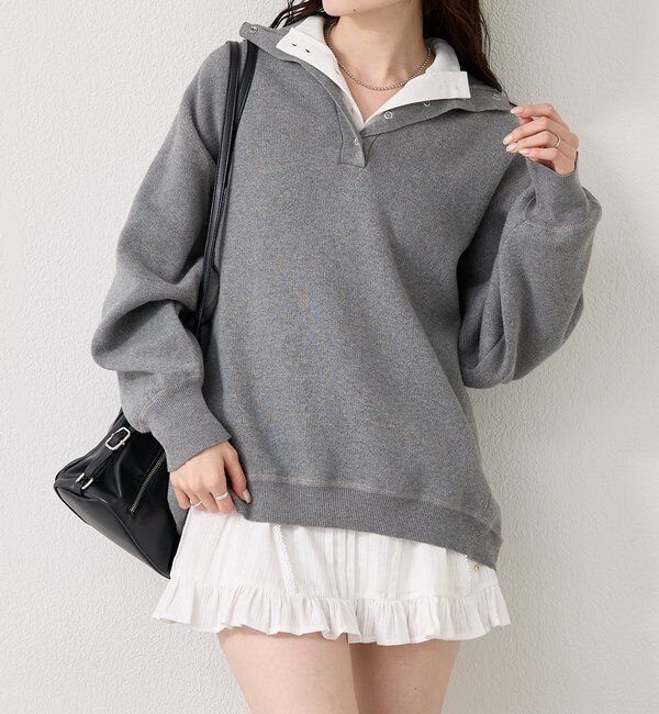  「リブヘンリーネックプルオーバー」|Tシャツ・カットソー|