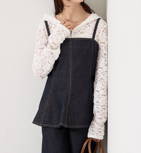  「ペプラムデニムビスチェ」|シャツ・ブラウス|