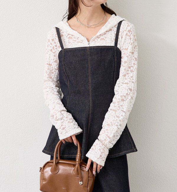  「ペプラムデニムビスチェ」|シャツ・ブラウス|