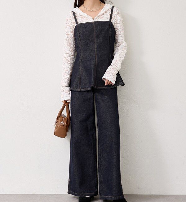  「ペプラムデニムビスチェ」|シャツ・ブラウス|