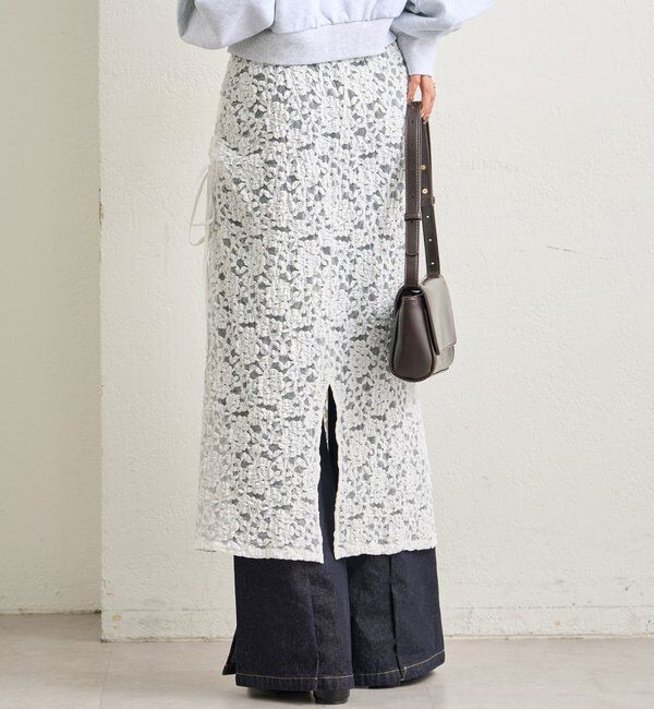  「レースミドル スカート」|スカート|