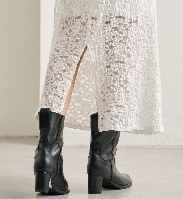  「レースミドル スカート」|スカート|