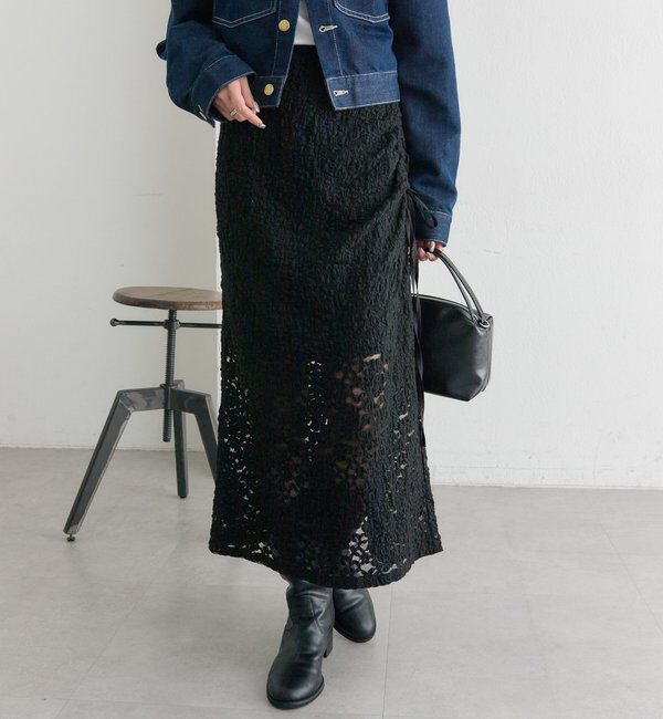  「レースミドル スカート」|スカート|