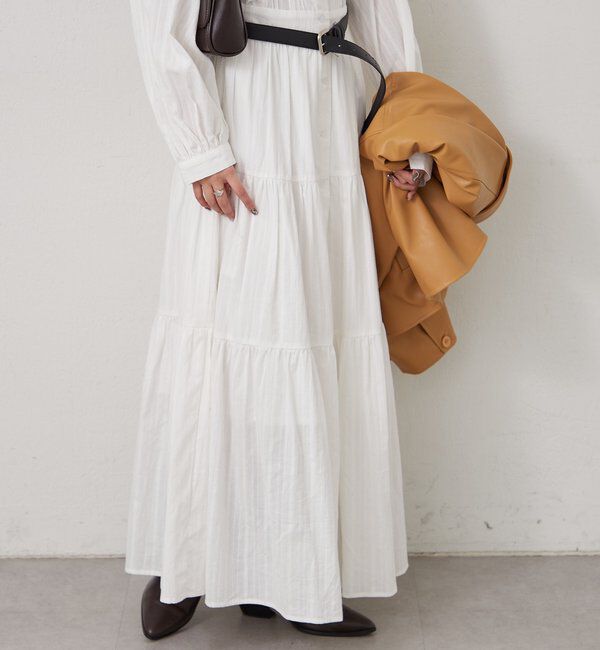  「コットンフリルワンピース」|ワンピース|