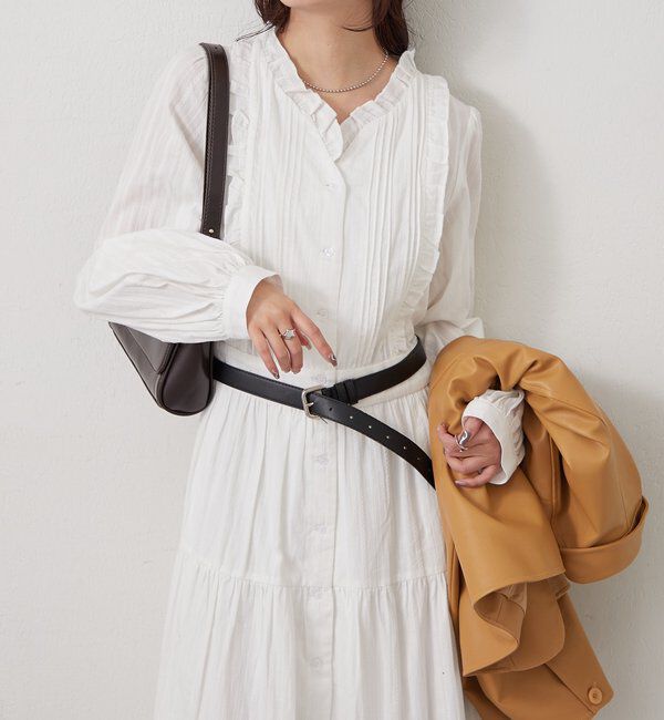  「コットンフリルワンピース」|ワンピース|