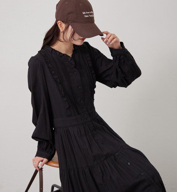  「コットンフリルワンピース」|ワンピース|