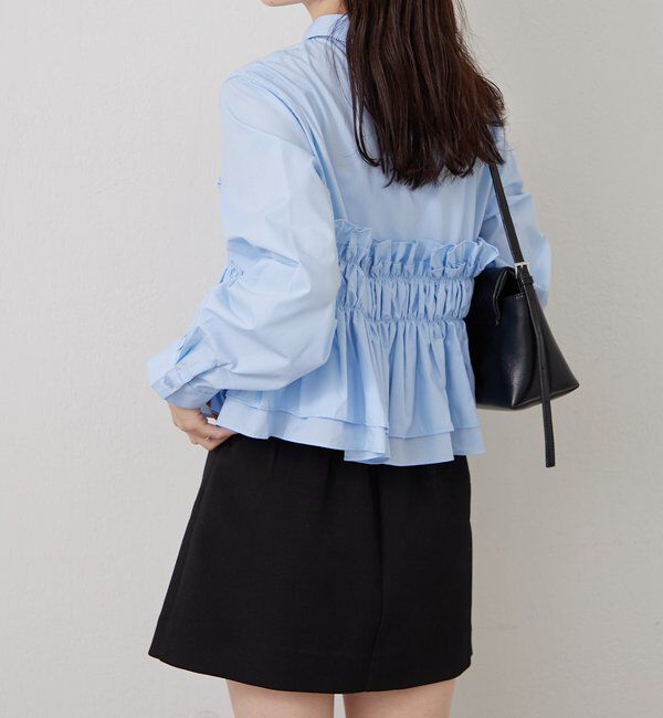  「シャーリングティアード ブラウス」|シャツ・ブラウス|