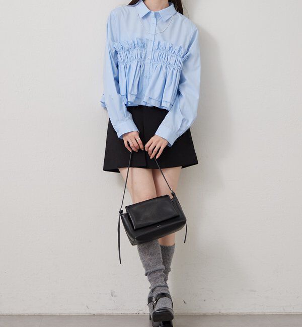 「シャーリングティアード ブラウス」|シャツ・ブラウス|