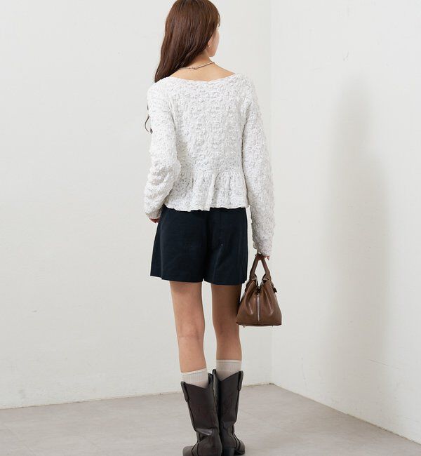  「シャーリングペプラム TOPS」|シャツ・ブラウス|