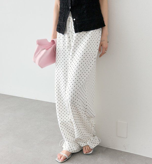  「裾ドロストスウェットパンツ」|チノ|