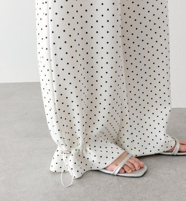  「裾ドロストスウェットパンツ」|チノ|