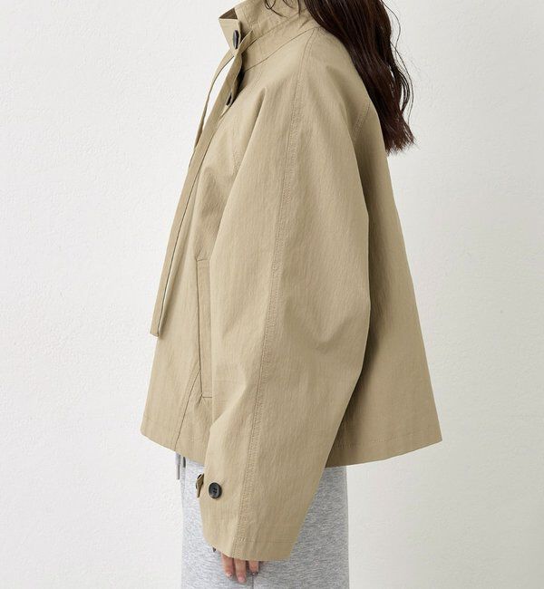  「スタンドカラーショートトレンチ」|トレンチコート|
