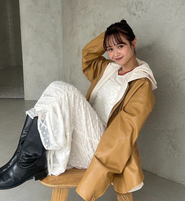  「【＠akane__11.1企画】ドロストフラワーキャミワンピース」|ワンピース|