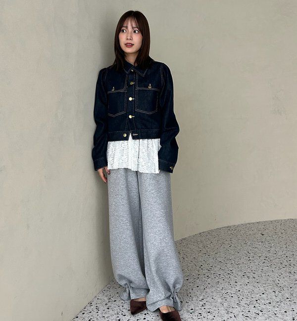  「【@sktnnm企画】金ボタンデニムパフジャケット」|ブルゾン・スタジャン|