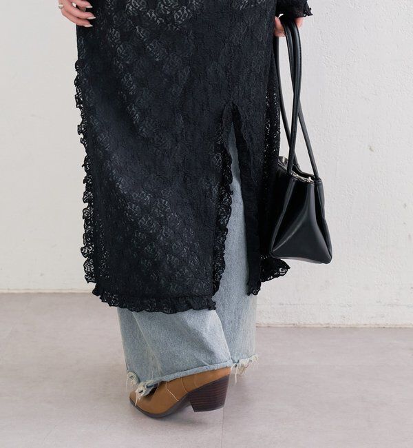  「カットレース切替ワンピース」|ワンピース|