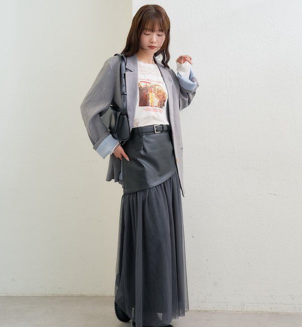  「チュールドッキングスカート」|スカート|