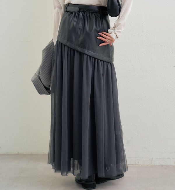  「チュールドッキングスカート」|スカート|