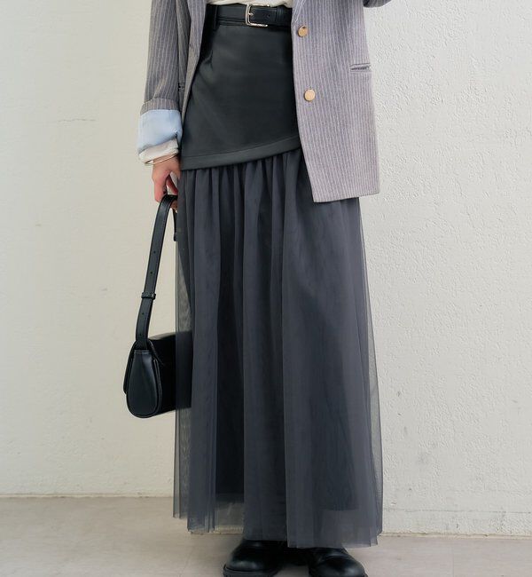  「チュールドッキングスカート」|スカート|